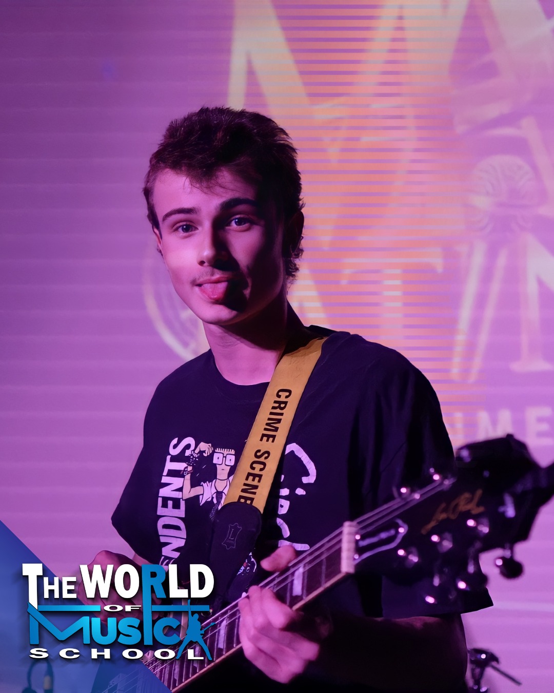 The Wicked guitarist performing live